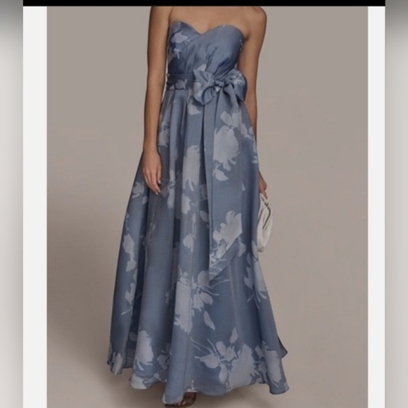 Donna Karan New YorkWomen's Floral-Print Ball Gown - Picture 4 of 11